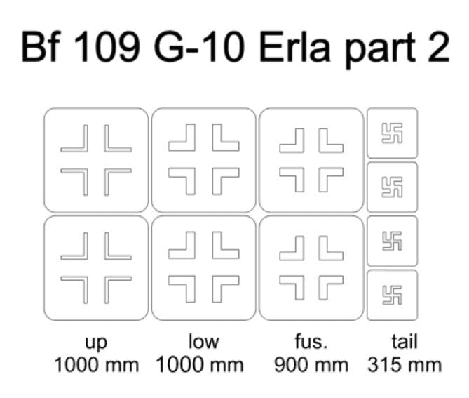 Omask 24021 Bf 109 G-10 Erla partie 2 1/48