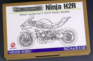 Kit de détails Hobby Design HD02-0351 Kawasaki Ninja H2R pour Tamiya 14131 1/12