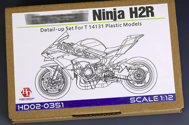 Kit de détails Hobby Design HD02-0351 Kawasaki Ninja H2R pour Tamiya 14131 1/12