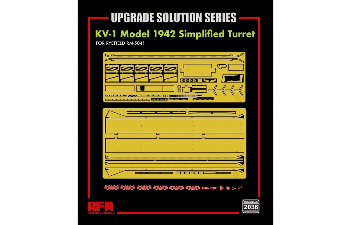 Maquette Rye Field 2036 KV-1 Modèle 1942 Tourelle simplifiée - Solution de modernisation 1/35  – image 2