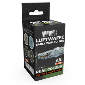AK Interactive RCS101 Couleurs du début de la Luftwaffe (Seconde Guerre mondiale) 4 x 17 ml