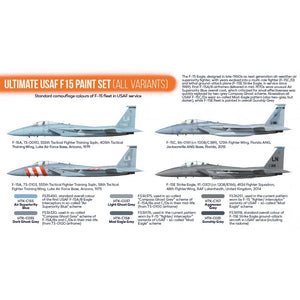 Kit de peinture Hataka HTK-CS43 Ultimate USAF F15 (toutes variantes) – image 3