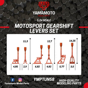 Jeu de leviers de vitesse Yamamoto YMPTUN58 1/24 – imagen 3