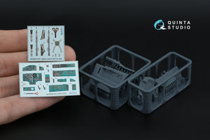 Quinta Studio QD+48560 MiG-25PD Intérieur imprimé en 3D et coloré sur papier décalcomanie (ICM) (avec pièces en résine imprimées en 3D) 1/48 – immagine 4