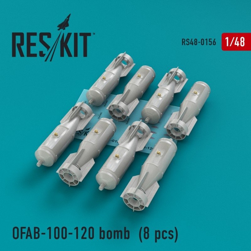 RESKIT RS48-0156 OFAB-100-120 bombes (8 pièces) 1/48