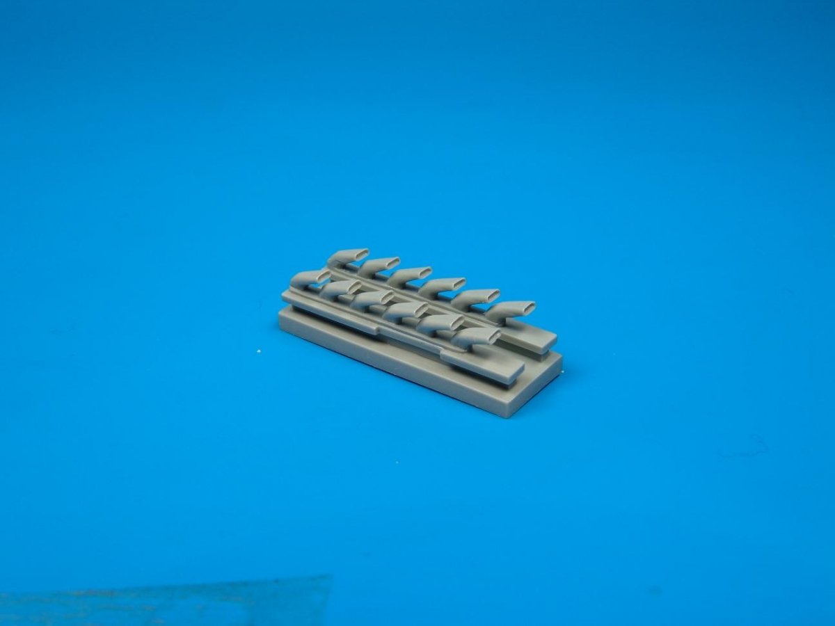 Échappements Quickboost QB32010 pour Bf 109G-6, Hasegawa, échelle 1/32