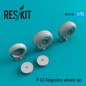 RESKIT RS72-0083 P-63 « KINGCOBRA » JEU DE ROUES 1/72