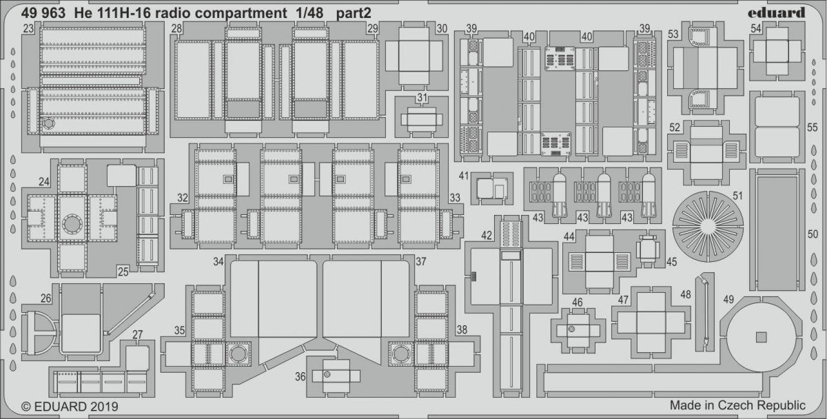 Eduard 49963 He 111H-16 compartiment radio 1/48 ICM – image 2
