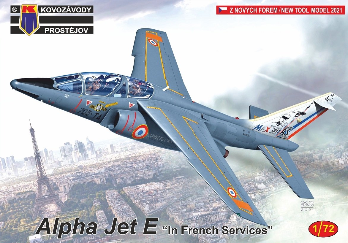 Kovozavody Prostejov KPM0264 Alpha Jet E &amp;quot;Dans les Services Français&amp;quot; 1/72