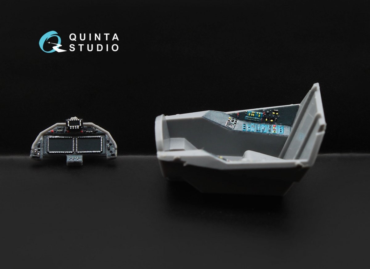 Intérieur imprimé en 3D et coloré sur papier décalcomanie Quinta Studio QD72004 SU-57 (pour kit Zvezda) 1/72 – Bild 4