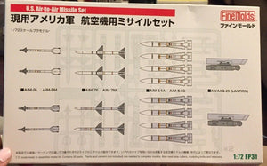 Kit de missiles air-air américains FP31 de Fine Molds, échelle 1/72