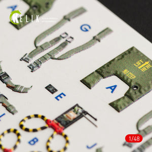 Décalcomanies 3D intérieures KELIK K48056 pour maquette MENG au 1/48 – image 10