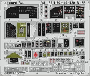 Cockpit Eduard 491180 B-17F HKM 1/48 – immagine 2