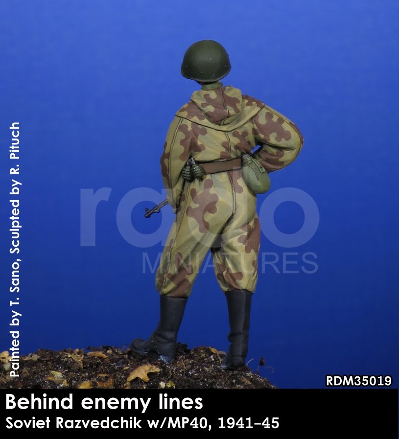 RADO Miniatures RDM35019 Razvedchik soviétique avec MP40, (1941-45) 1/35  – image 4