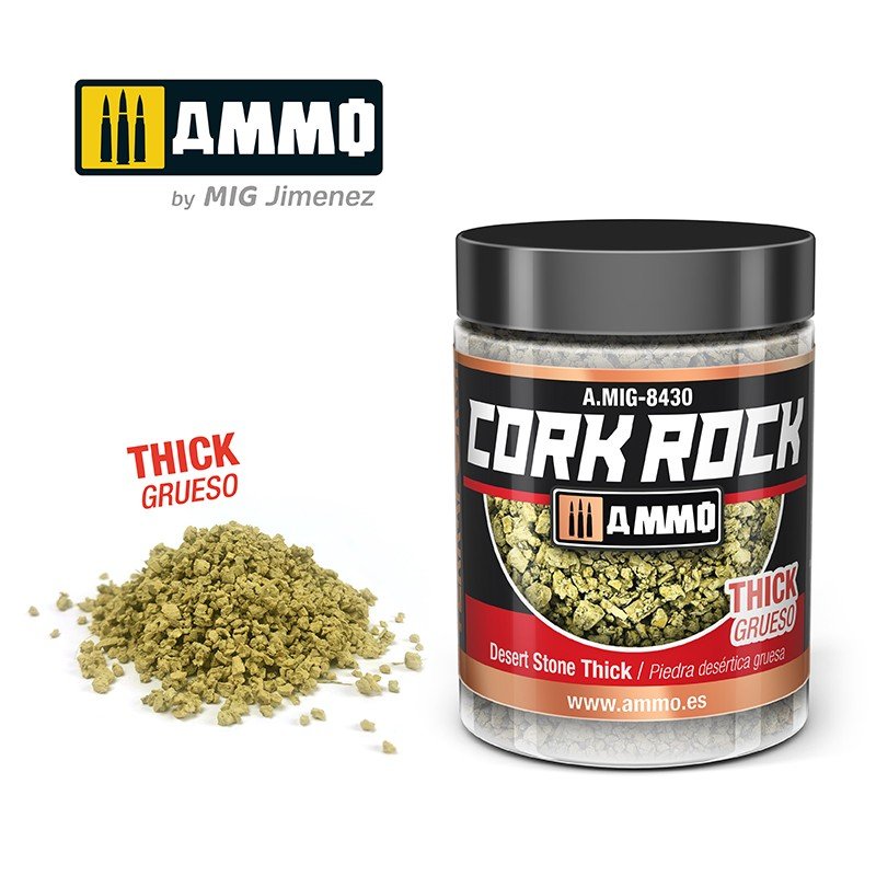 AMMO de Mig Jimenez 8430 CREATE CORK Desert Stone Thick 100ml