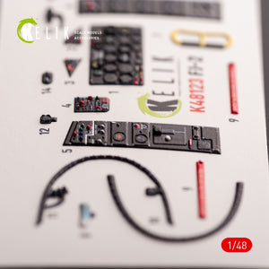 KELIK K48123 FJ-2 - interior 3D decals for Italeri kit 1/48
