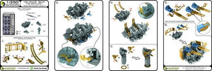Maquette Master SM-350-093 USN 40 mm/56 Bofors quadruple affût ver.1 / avec directeur de tir Mk-51 - (résine, photodécoupe et pièces tournées) - (6 pièces) 1/350 – image 9