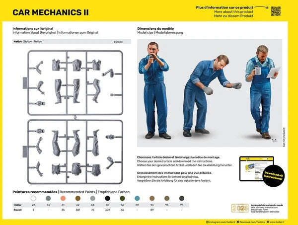 Heller 58756 Starter Kit - Car Mechanics II 1/24