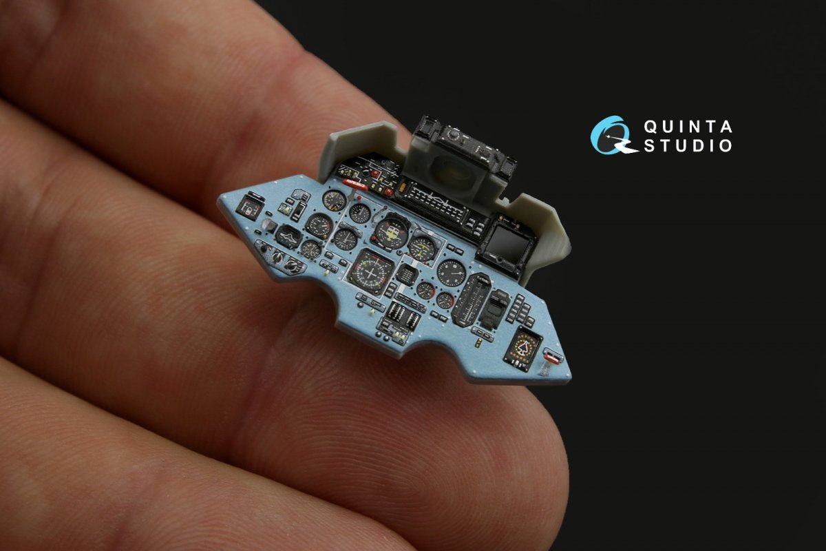Intérieur imprimé en 3D et coloré sur papier décalcomanie Quinta Studio QD32072 Su-27UB (pour maquette Trumpeter) 1/32 – image 3