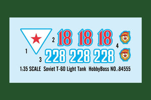 Hobby Boss 84555 Soviet T-60 Light Tank 1/35 – zdjęcie 4