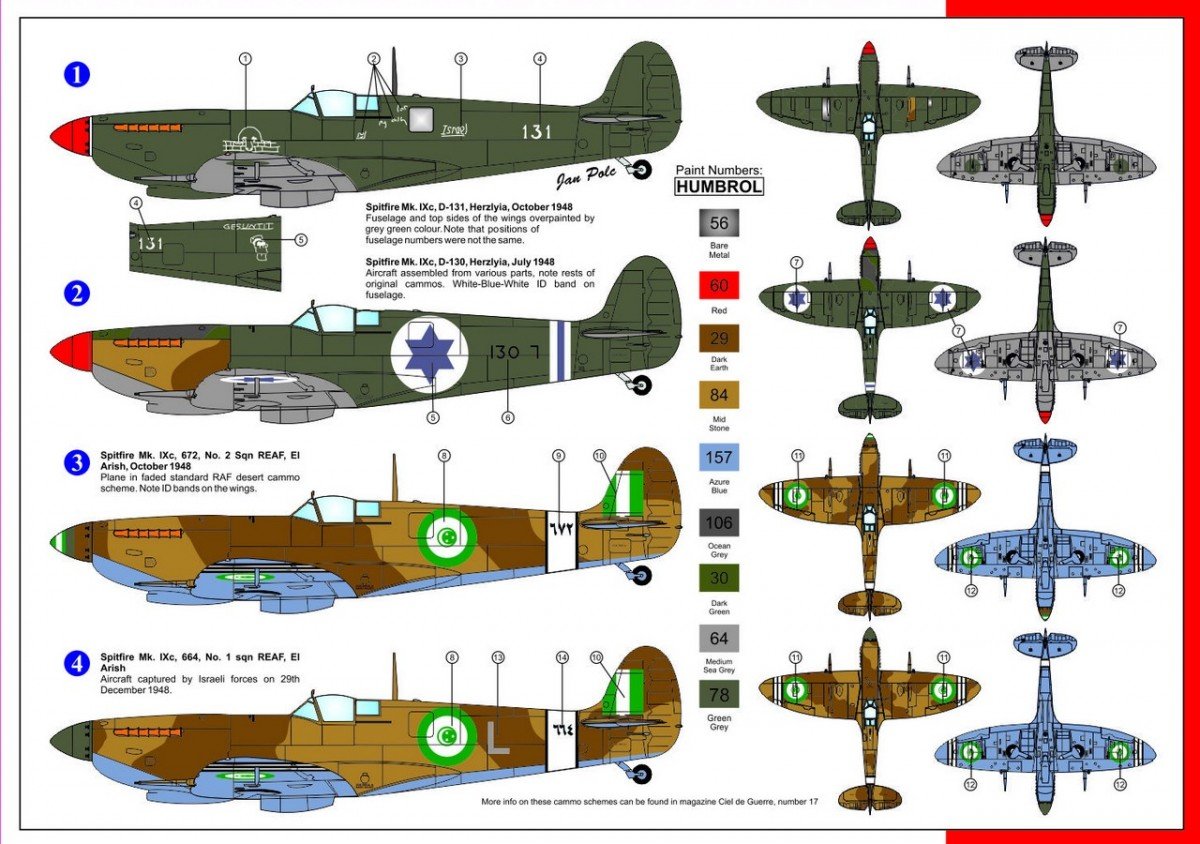 Maquette AZ7393 Supermarine Spitfire Mk. IXc IDF/AF REAF (1/72) – immagine 2