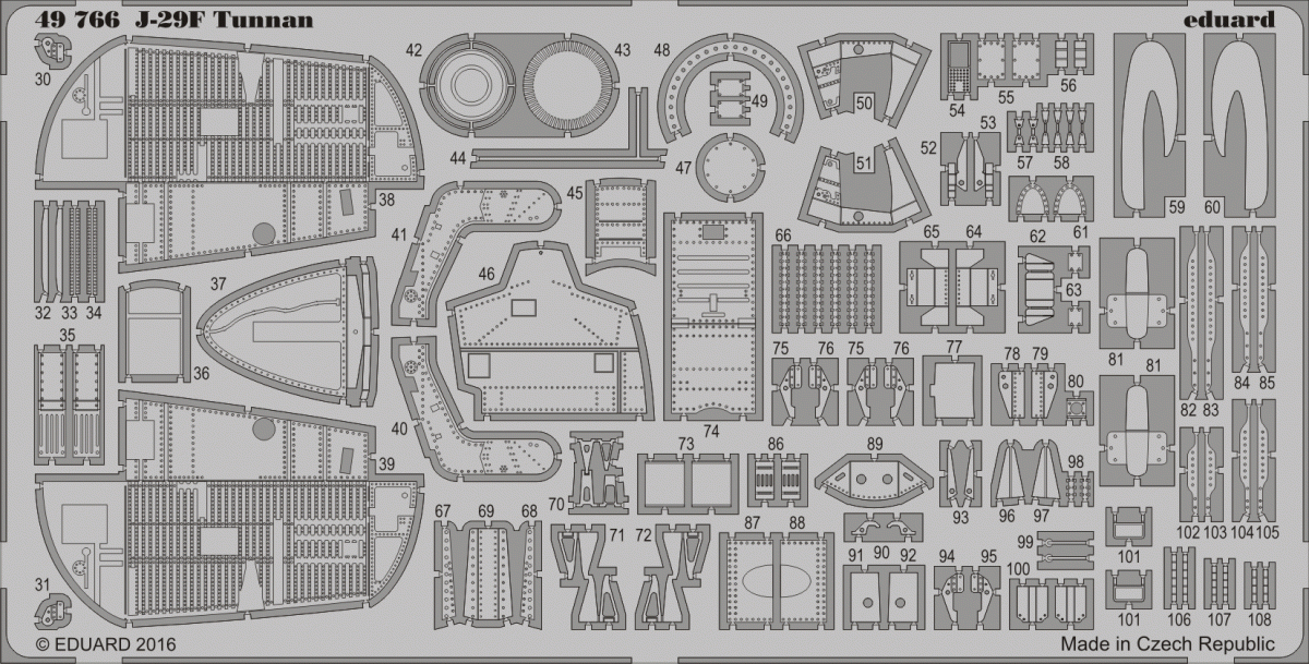 Eduard 49766 J-29F Tunnan HOBBY BOSS 1/48 – image 2