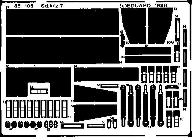 Édouard 35105 Sd. Kfz.7 1/35 Tamiya