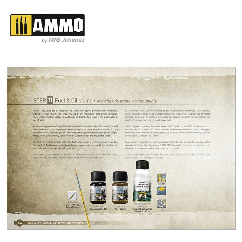AMMO of Mig Jimenez 6015 GUIDE ILLUSTRÉ DES VÉHICULES ALLEMANDS DE LA FIN DE LA SECONDE GUERRE MONDIALE (Anglais, Espagnol) – image 5