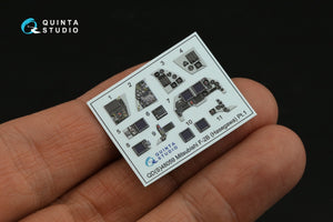 Intérieur coloré imprimé en 3D sur papier décalcomanie Quinta Studio QDS-48059 Mitsubishi F-2B (Hasegawa) (petite version) 1/48 – image 5
