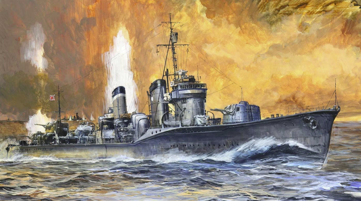 Maquette Pit-Road W240 du destroyer japonais Fubuki avec pièces photo-découpées au 1/700