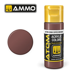 Ampo de Mig Jimenez 20060 ATOM COLOR Brun café 20ml