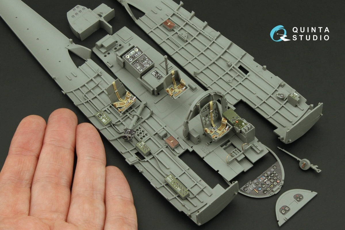 Quinta Studio QD35127 Nakajima B5N2 Kate Intérieur coloré imprimé en 3D sur papier décalcomanie (Border Model) 1/35 – image 10