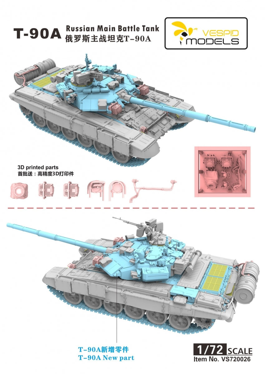 Maquette Vespid Models VS720026 T-90A Char de combat principal 1/72 – Bild 3