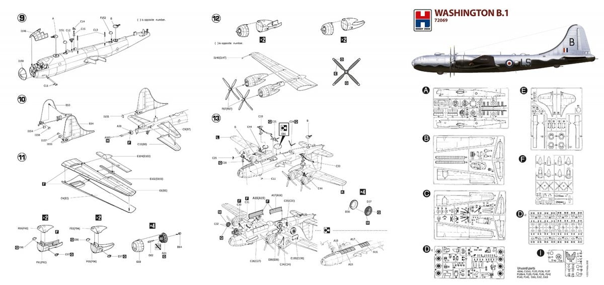 Hobby 2000 72069 Washington B.1 (ACADÉMIE + CARTOGRAPHIE + MASQUES) 1/72 – image 3