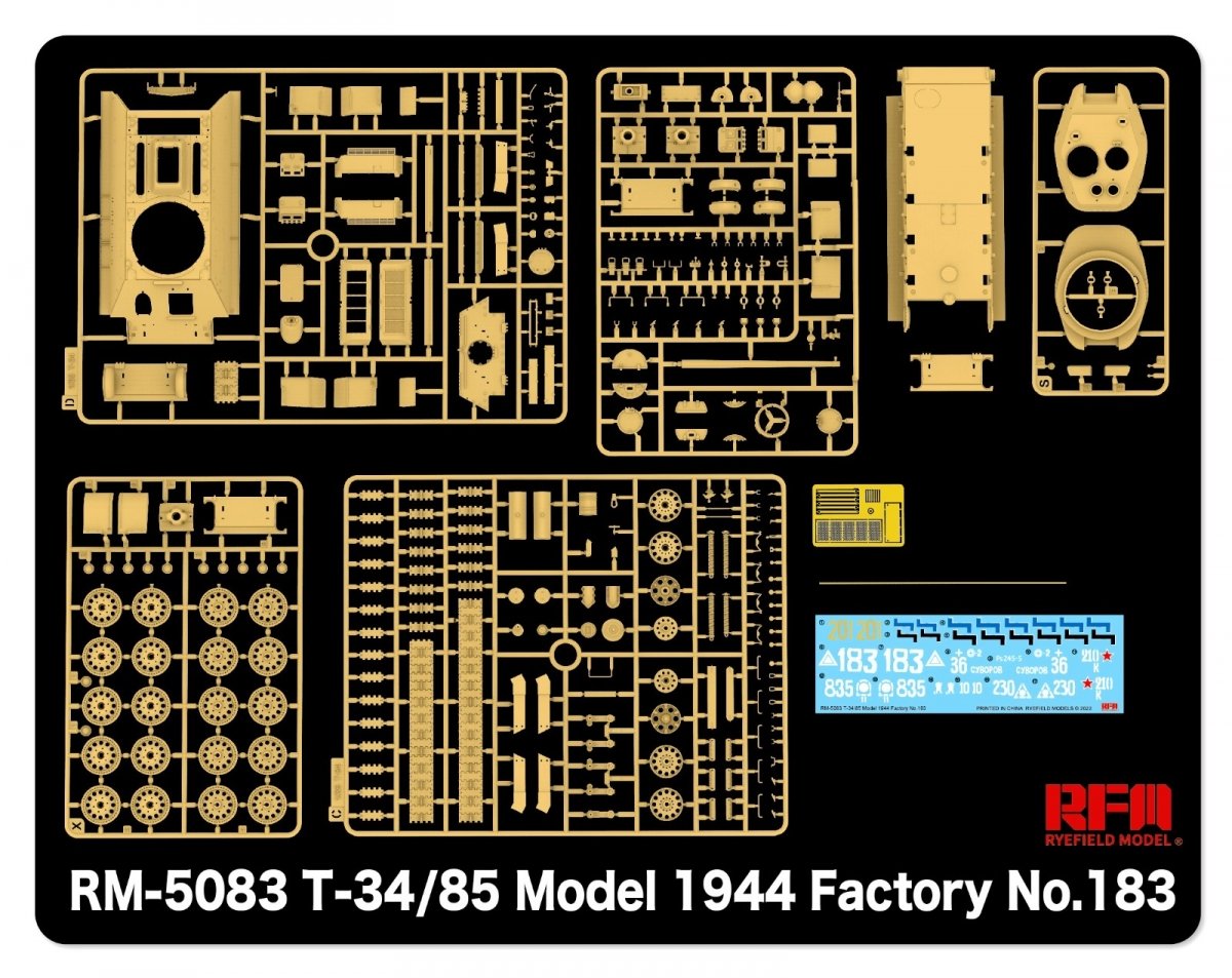 Rye Field Modèle 5083 T-34/85 Modèle 1944 N° d&amp;#39;usine 183 1/35  – Bild 3