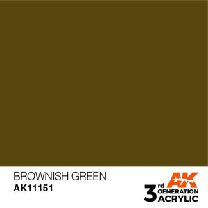 AK Interactive AK11151 VERT BRUN ÂGE – STANDARD 17 ml
