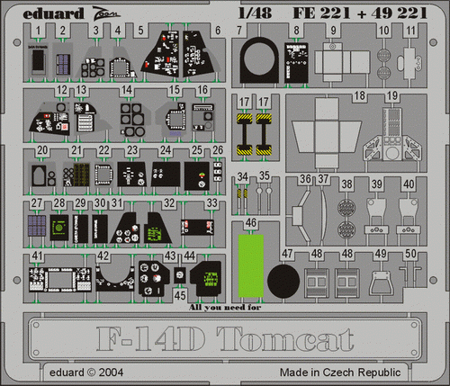 Eduard 49221 F-14D 1/48 Hasegawa 