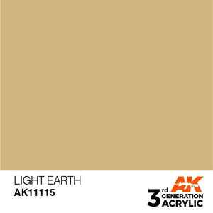 AK Interactive AK11115 LIGHT EARTH – STANDARD 17 ml