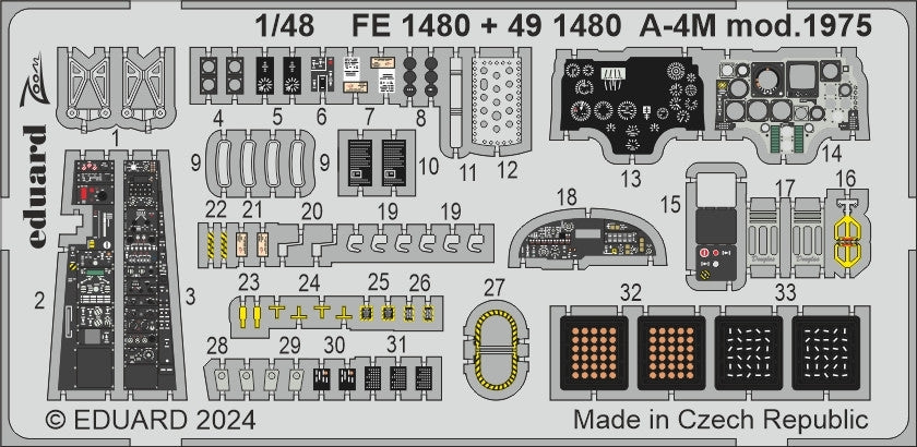 Ensemble de détails Eduard BIG49435 A-4M Mod. 1975 pour maquette Magic Factory au 1/48 – Bild 6