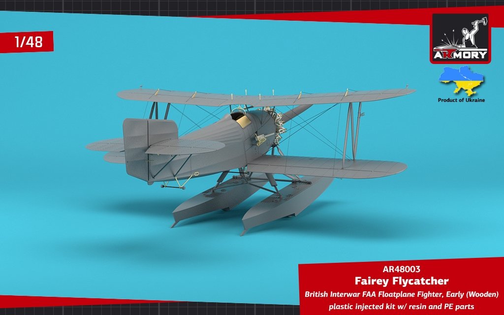 Armory Models 48003 Fairey Flycatcher, chasseur hydravion britannique FAA de l&amp;#39;entre-deux-guerres, sur flotteurs en bois, échelle 1/48  – image 9