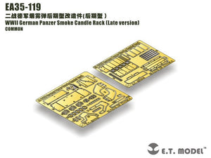 ET Model EA35-119 Support de bougies fumigènes pour char allemand de la Seconde Guerre mondiale (version tardive) 1/35 – immagine 2