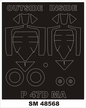 Montex SM48568 P-47D BUBBLETOP pour MINIART 1/48