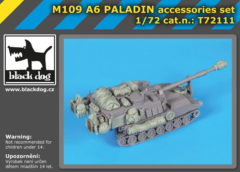 Ensemble d'accessoires Black Dog T72111 M 109 A6 Paladin 1/72 