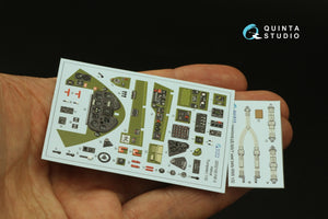 Intérieur imprimé en 3D et coloré sur papier décalcomanie Quinta Studio QD32195 F6F-5 Hellcat (Trumpeter) 1/32 – imagen 5