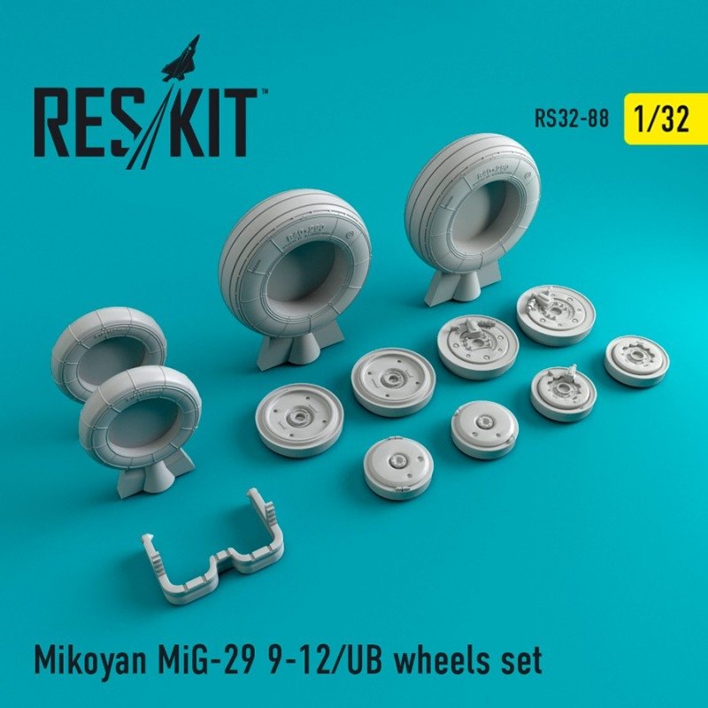 RESKIT RS32-0088 MiG-29 (9-12) Jeu de roues UB 1/32