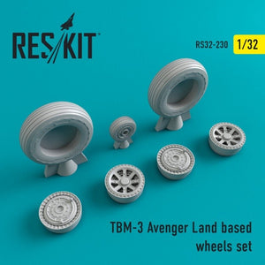 RESKIT RS32-0230 TBM-3 Avenger Jeu de roues terrestres 1/32