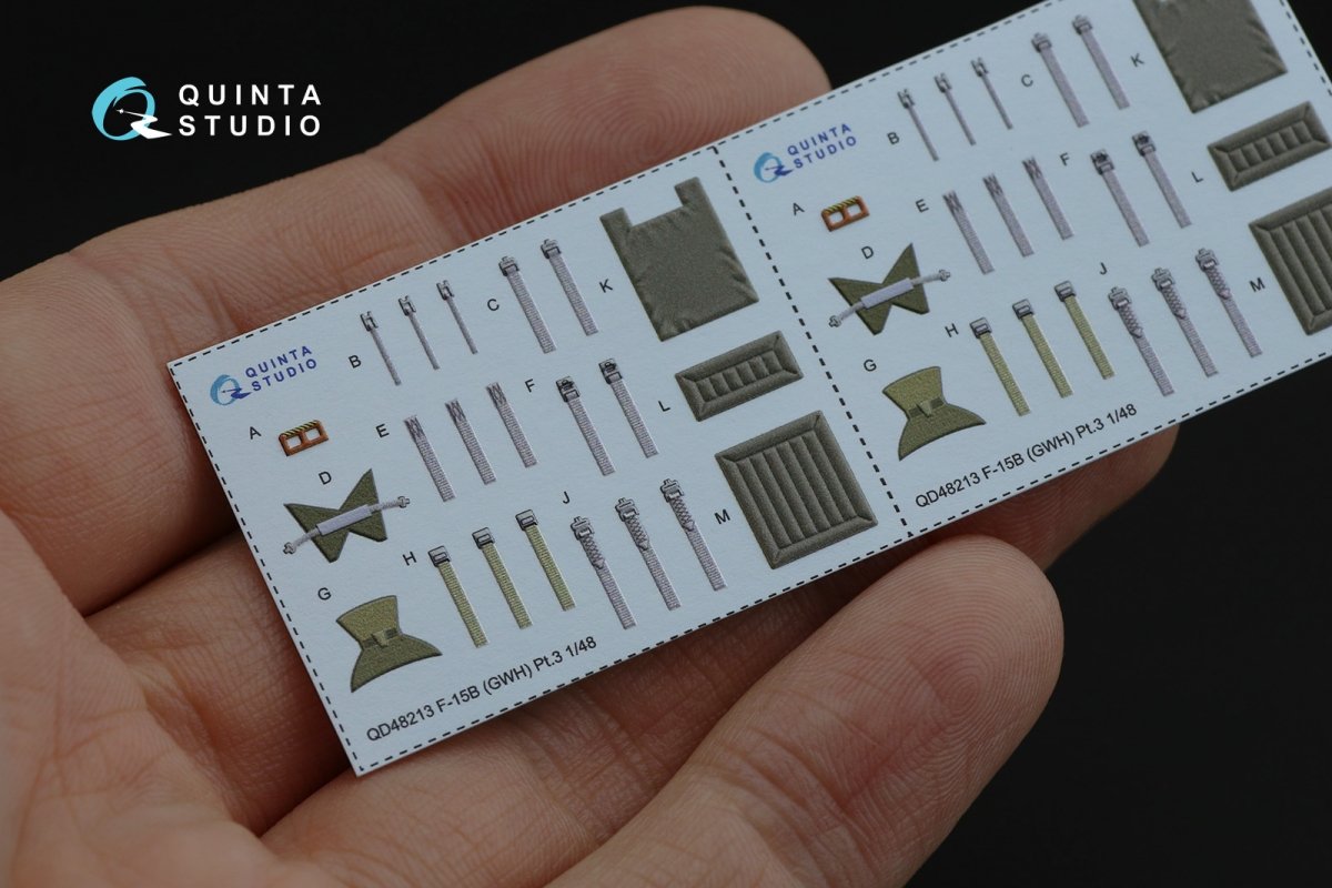 Intérieur imprimé en 3D et coloré pour le F-15B de Quinta Studio QD48213 (GWH) à l&amp;#39;échelle 1/48 – image 13