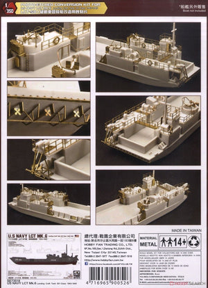 Kit de conversion photogravé AFV Club AG35052 pour LCT Mk.6 de l&amp;#39;US Navy au 1/350 – immagine 2