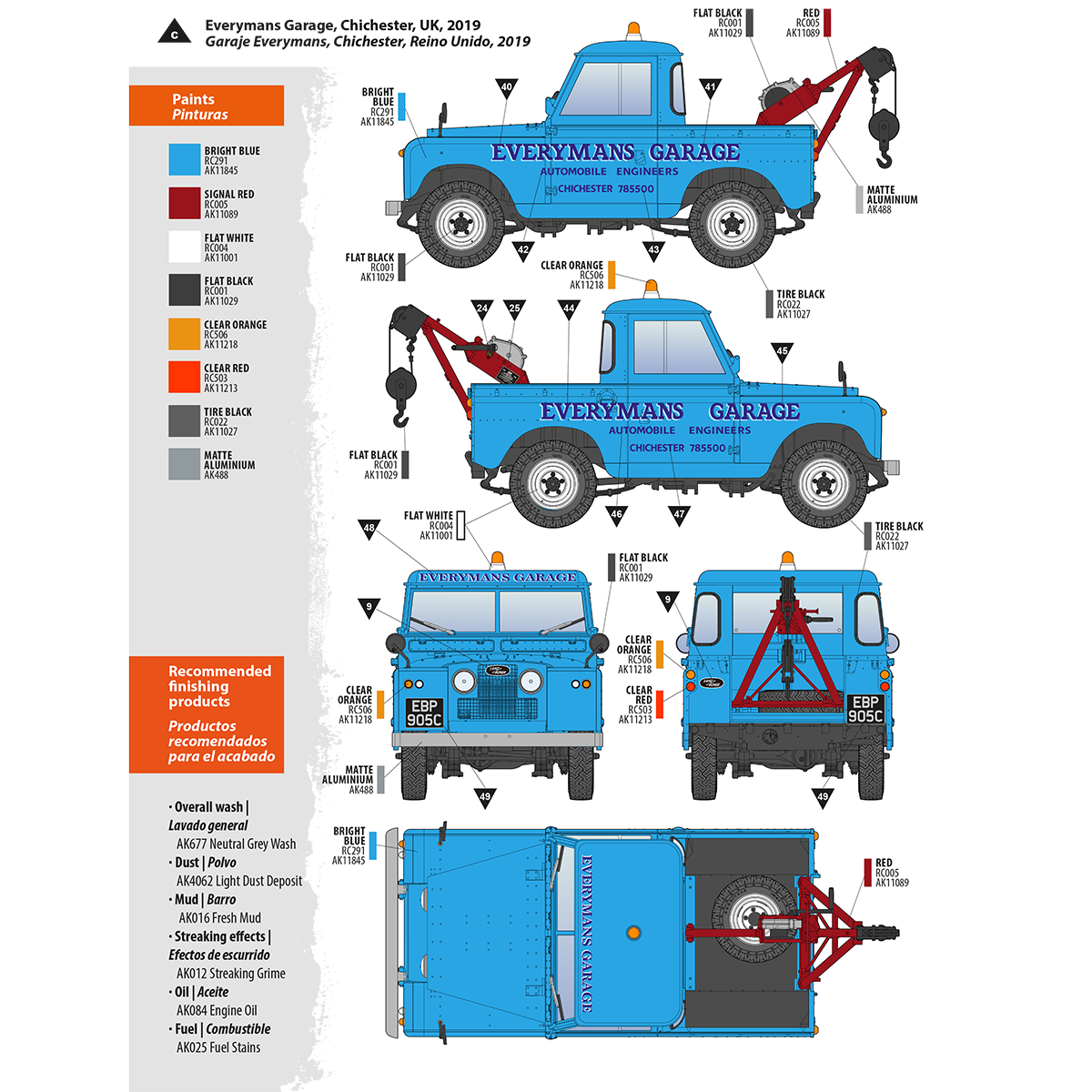 AK Interactive AK35014 LAND ROVER 88 SERIES IIA CRANE-TOW TRUCK 1/35 – zdjęcie 12