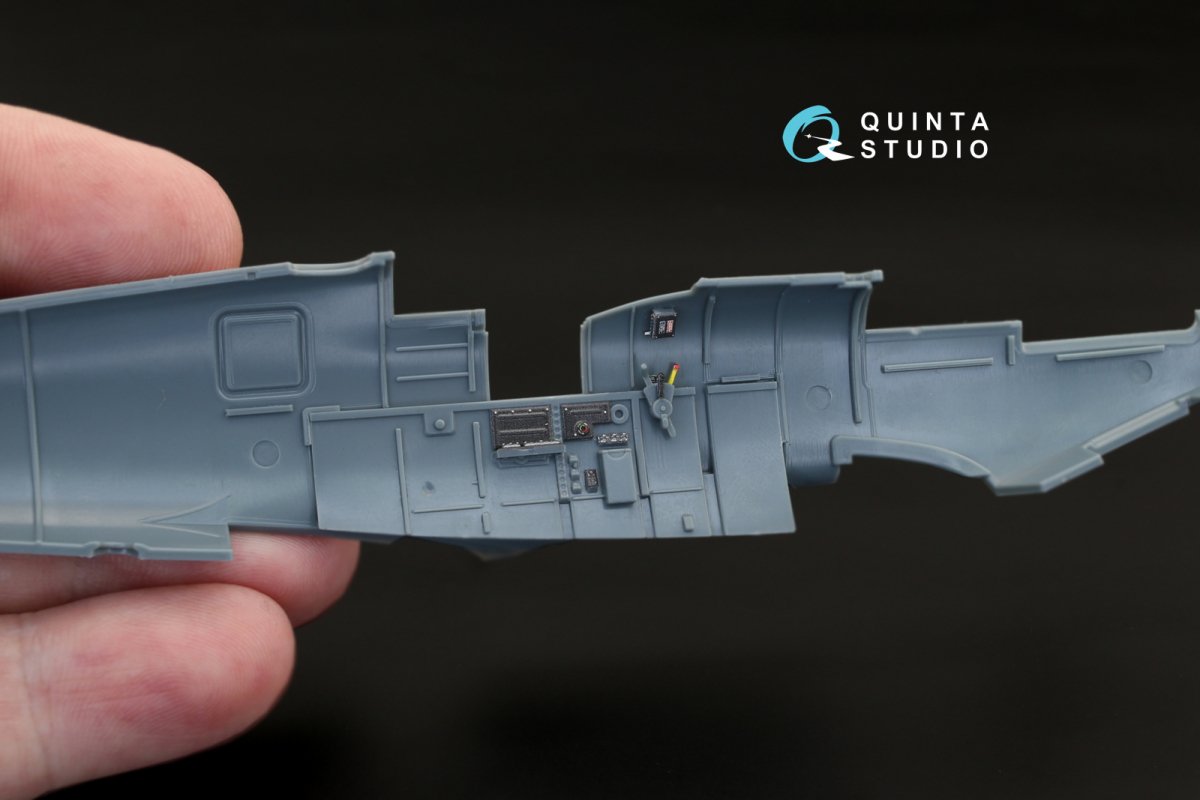 Intérieur du Spitfire Mk.IX imprimé en 3D et coloré sur papier décalcomanie Quinta Studio QD48119 (pour kit Eduard) 1/48 – image 4